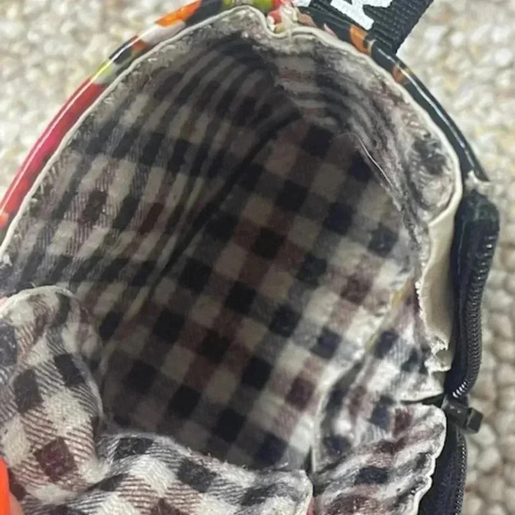 Floral Kids Boots Size 24EU - 7.5US Kids Kids Rain Snow Fall Winter - Picture 4 of 6